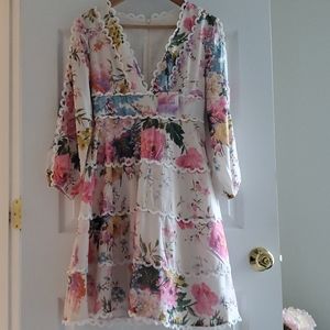 Chicwish Floral Dress XS